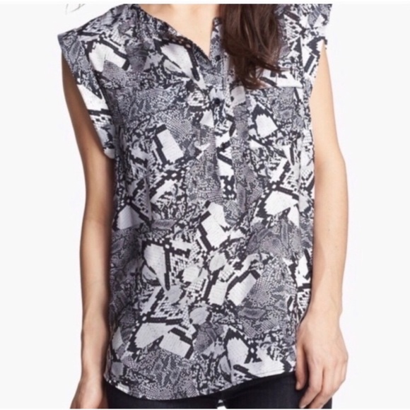 TROUVE Snake-print Blouse Size Small NWOT! - Picture 2 of 10